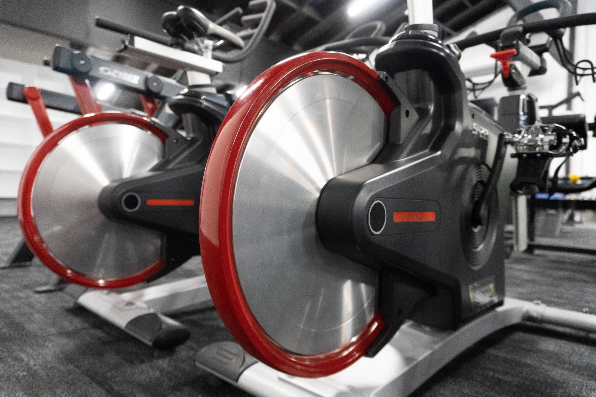 Close-up of premium gym equipment at Mind Muscle